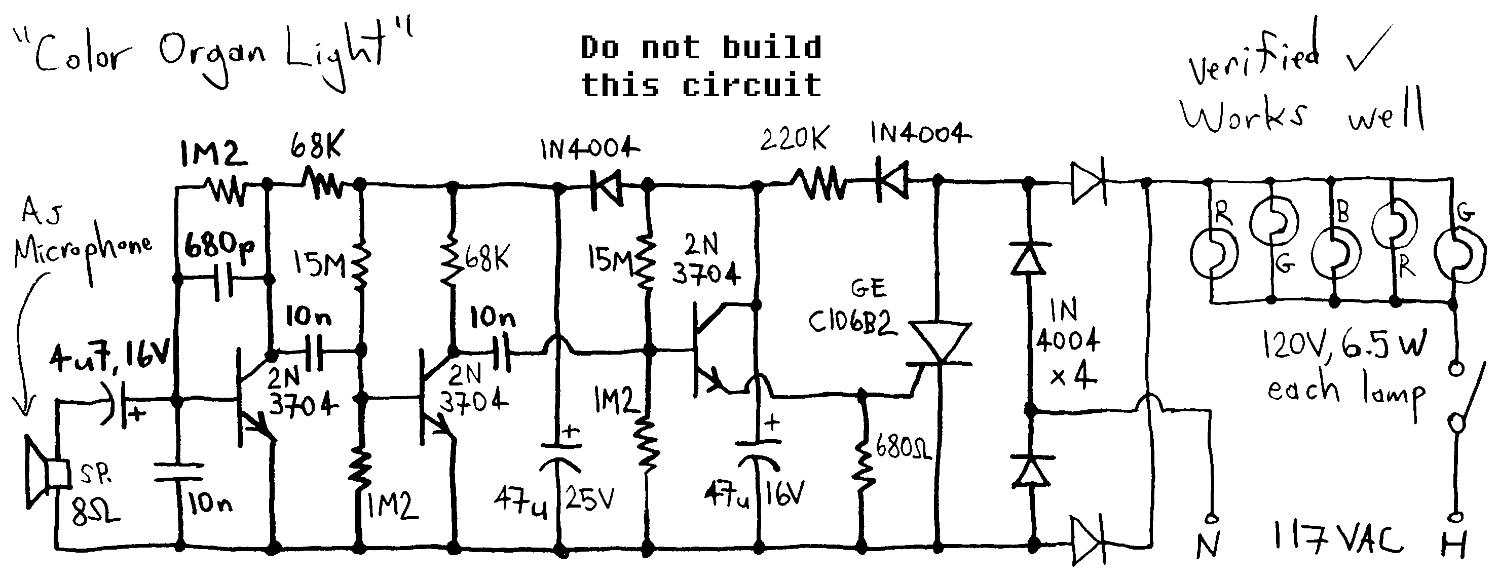 Circuit Diagram aka Schematic reverse engineered from circuit board