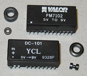 Picture of the modules and the magnetic cores inside