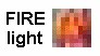 LEDs flicker and shimmer randomly like a candle flame or fire
