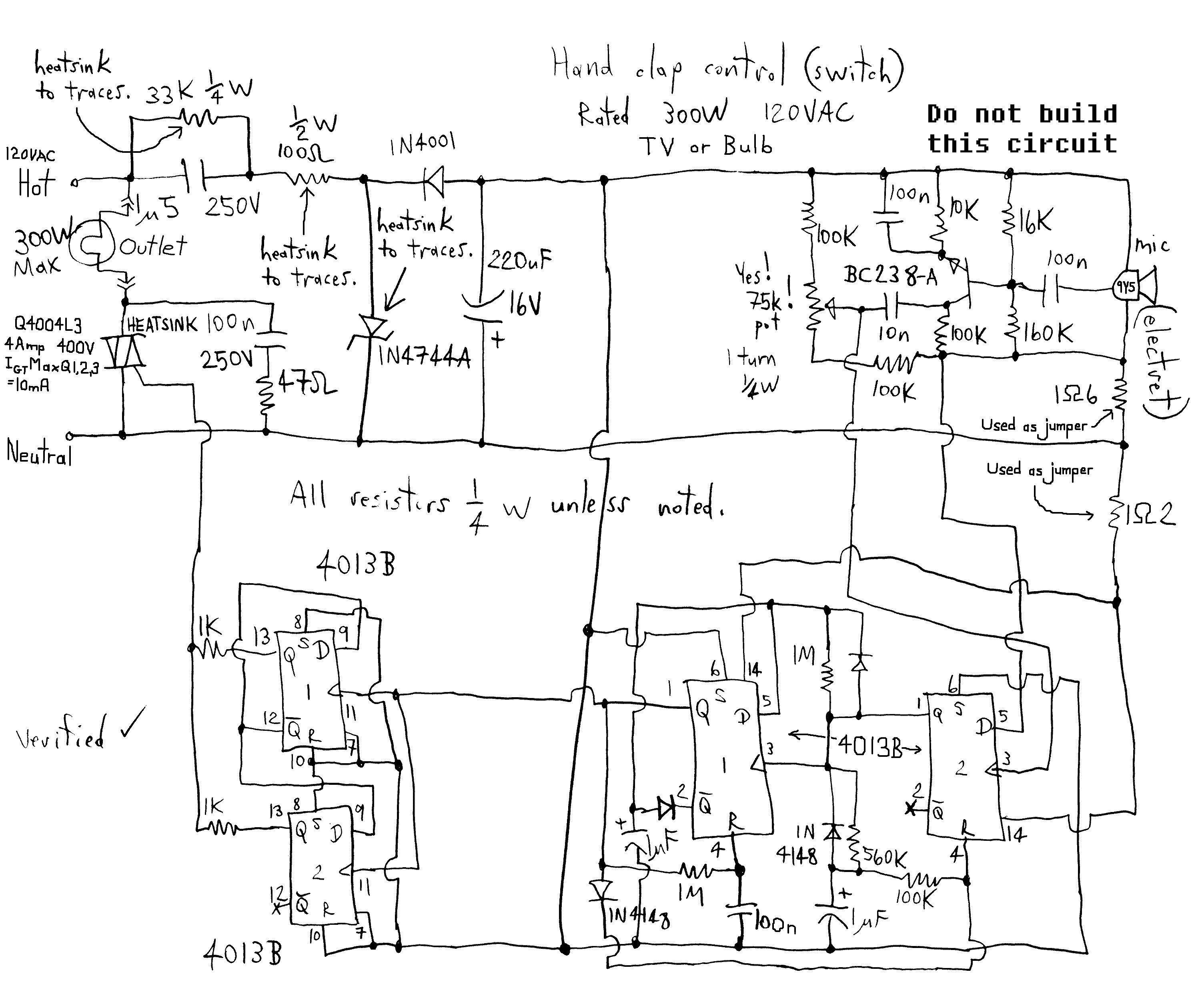 Circuit Diagram aka Schematic reverse engineered from circuit board