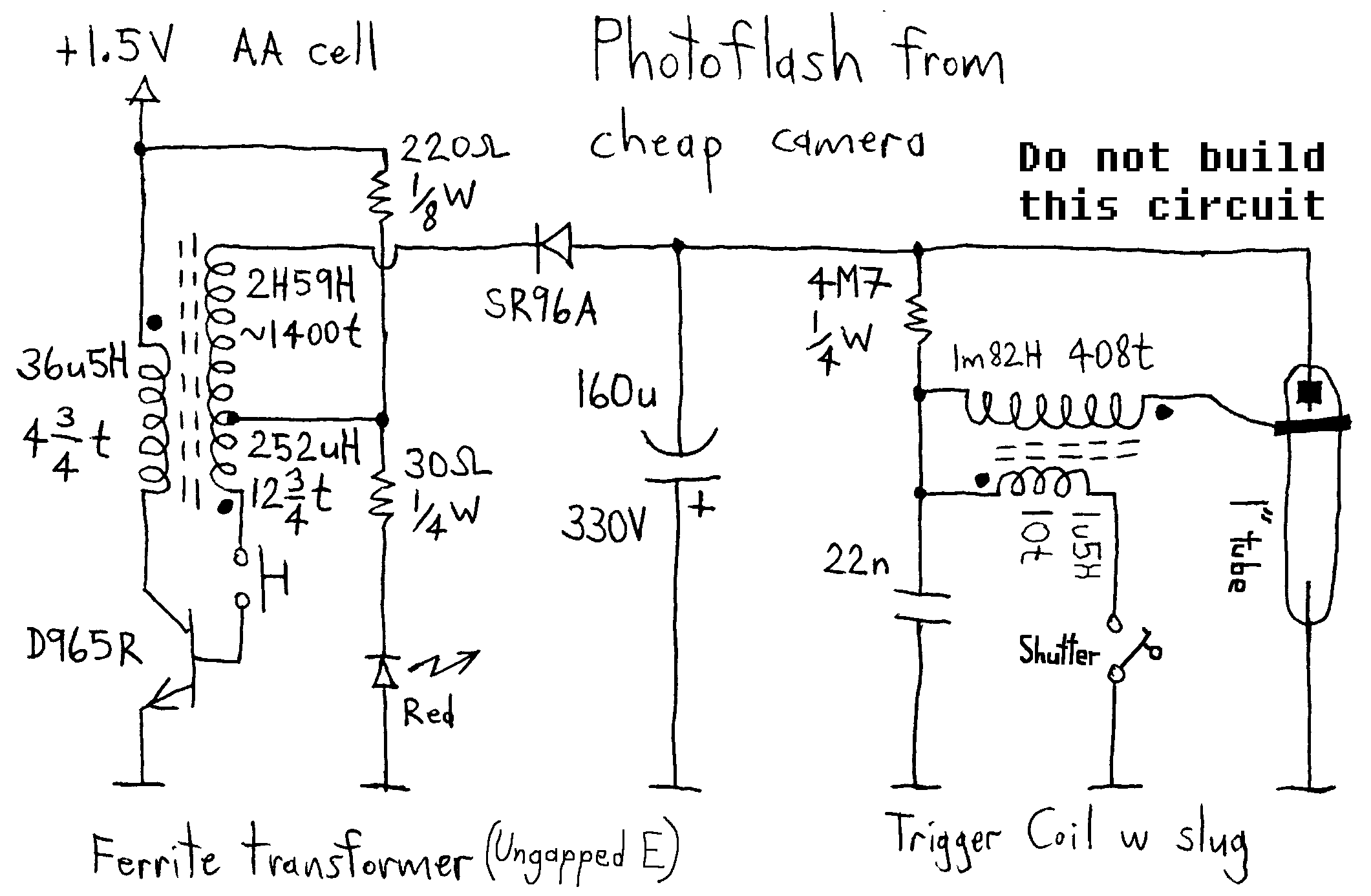 Circuit Diagram aka Schematic reverse engineered from circuit board