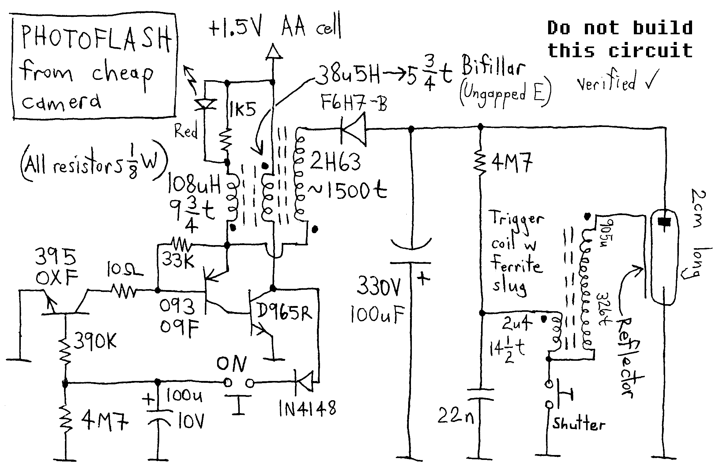 Circuit Diagram aka Schematic reverse engineered from circuit board