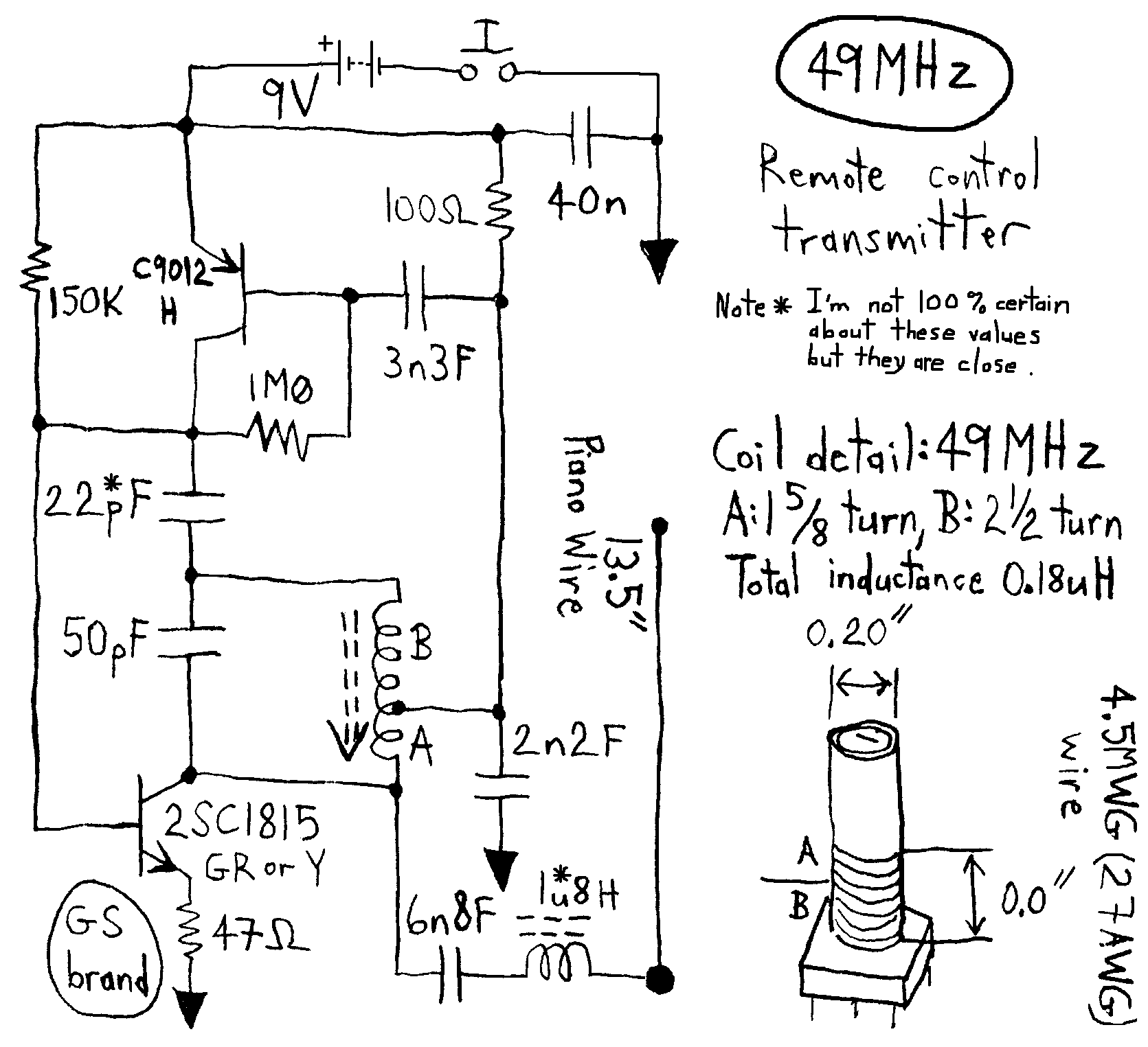 Circuit Diagram aka Schematic reverse engineered from circuit board