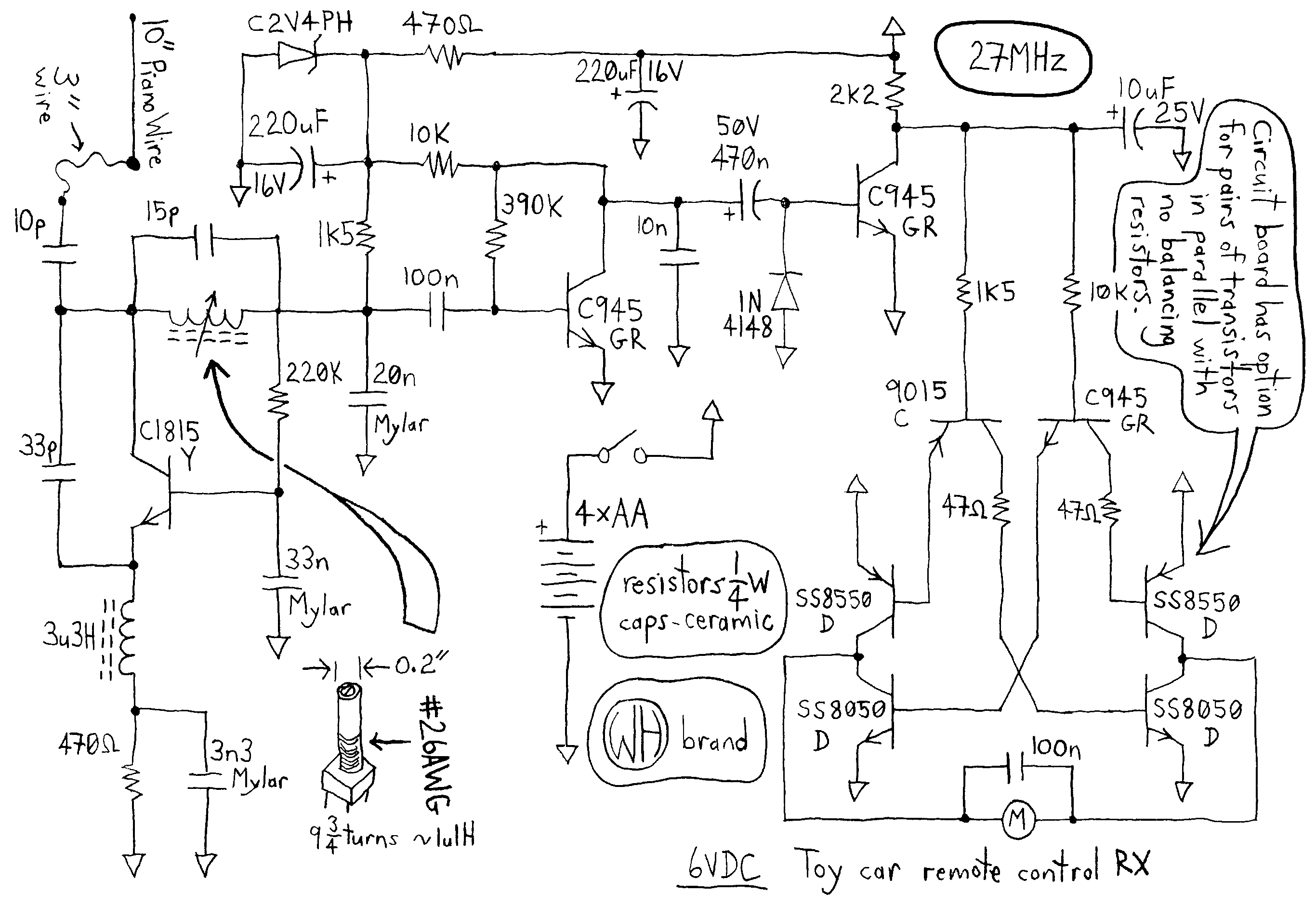 Circuit Diagram aka Schematic reverse engineered from circuit board