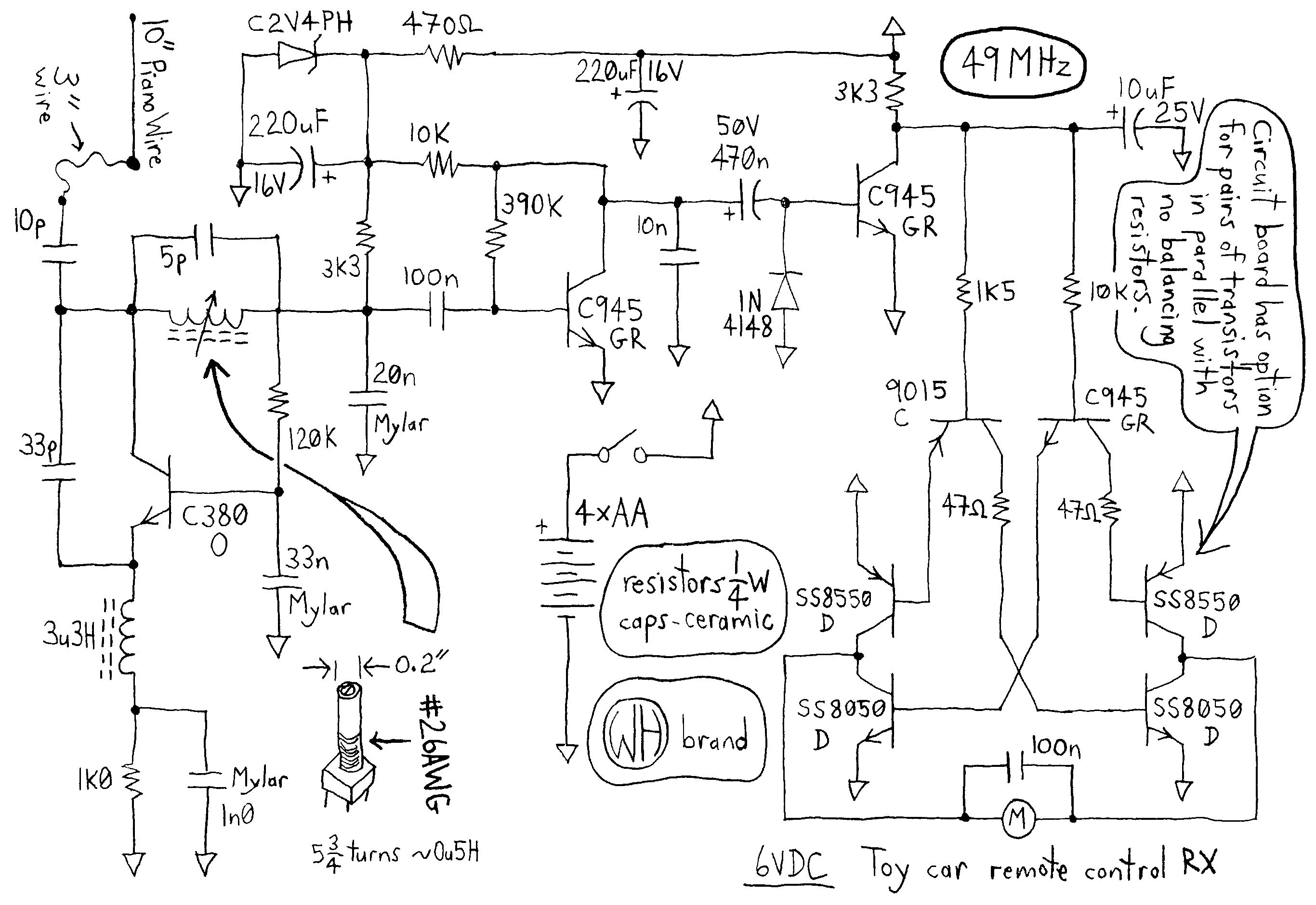 Circuit Diagram aka Schematic reverse engineered from circuit board