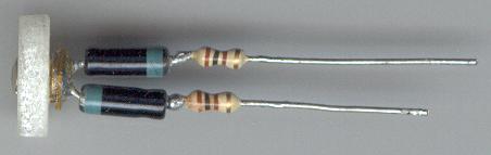 Diode assembly after removal from probe