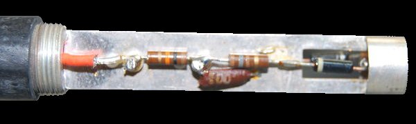 Older probe with cover removed