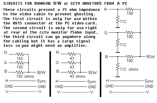 Rgb To Monochrome converter matches impedance