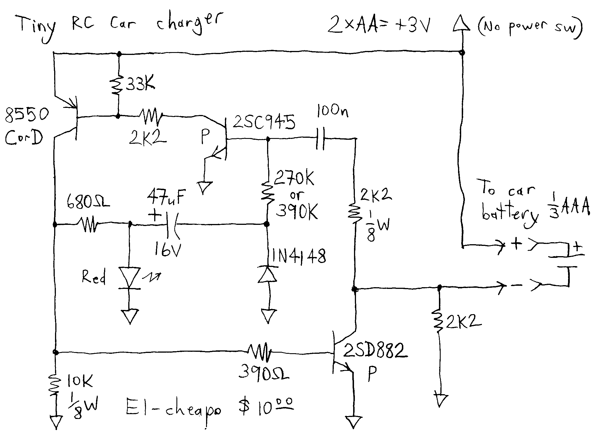 Charger for Tiny RC Car