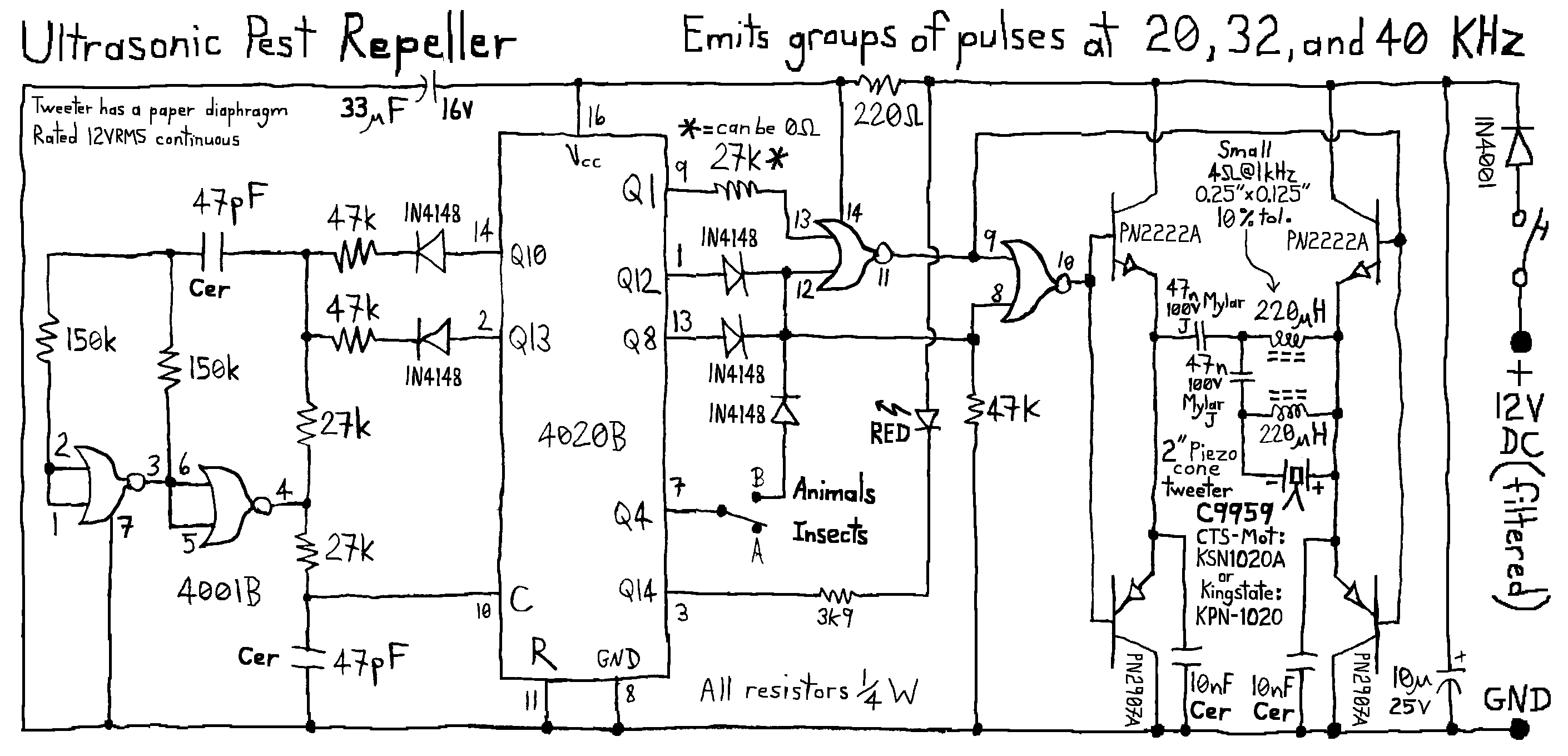 Circuit Diagram aka Schematic reverse engineered from circuit board