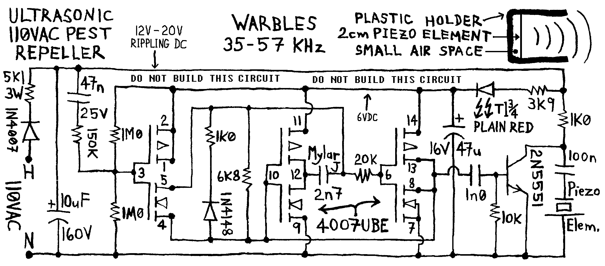 Circuit Diagram aka Schematic reverse engineered from circuit board